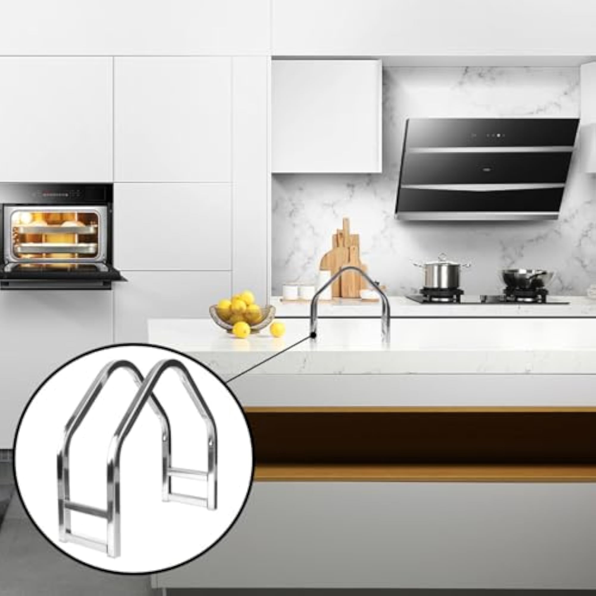 Multifunctional Stainless Steel Cutting Board Organizer Rack